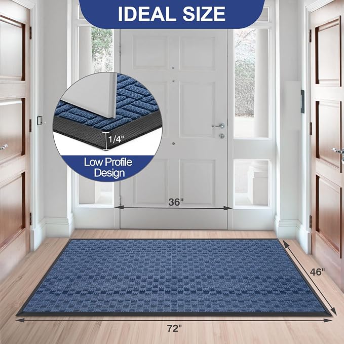 Mibao Front Door Mat, Heavy Duty Durable Welcome Mat - Image 2
