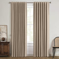 MIULEE 100% Blackout Linen Curtains by MIULEE