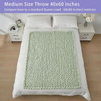 Bigacogo Chunky Knit Throw Blanket - Image 5