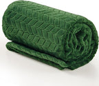 InHand Fleece Baby Blanket, Super Soft Swaddle Blanket, Plush Fuzzy Warm Green - Image 6
