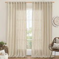 LAMIT Extra Wide Linen Curtains by LAMIT