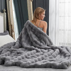Cozy Bliss Faux Fur Throw Blanket - Image 2