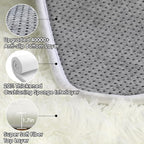 ONASAR Cream White Runner Rugs for Bedroom Living Room, Ivory Fluffy 2x6 - Image 3