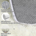 ONASAR Cream White Rugs for Living Room Bedroom, 5x8 Fluffy Bedside Area Rug - Image 3