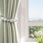 OCIOLI 4 Pieces of Boho Curtain Tiebacks Curtain Holdbacks Curtain Hooks - Image 2