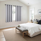MIULEE Greyish White Blackout Curtains - Image 6