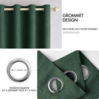 MIULEE 100% Blackout Linen Curtains - Image 4