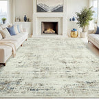 8x10 Area Rugs for Living Room Washable Rug: Anti-Skid Abstract Modern Living by Crority