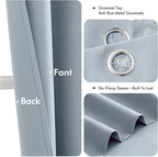 MIULEE Light Blue Blackout Curtains - Image 4