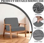 4Pcs Patio Stretch Cushion Covers, Outdoor Sofa Replacement Cover Slipcovers - Image 3