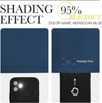 NICETOWN Moroccan Blue Room Darkening Curtains - Image 7