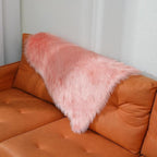 linmopm Faux Fur Rug Sheepskin Shag Fluffy Fuzzy Pink 2x3 ft Small Rugs - Image 3