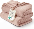 Bedsure GentleSoft Fleece Blankets Queen Size Dusty Pink by BEDSURE
