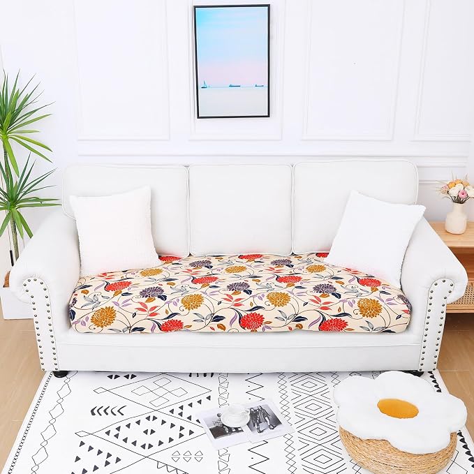 Smiry Printed Couch Cushion Covers, Stretch Soft Couch Covers - Image 5