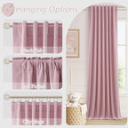 Guken 100% Blackout Curtains 102 Inch Length 2 Panels Set - Image 6