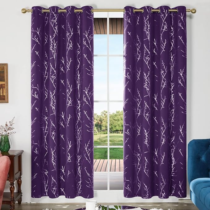 Deconovo Blackout Curtains, Thermal Insulated Soundproof Grommet Drapes - Image 2