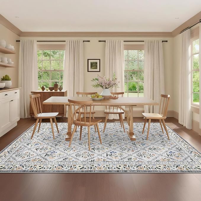 GarveeHome Living Room Rug 5x7 Rug Machine Washable Stain Resistant Area Rug - Image 2