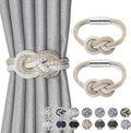 NICEEC 2 Pack Mini Magnetic Curtain Tiebacks Nordic Simple Style Drape Tie by NICEEC