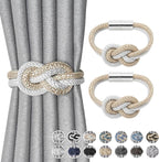NICEEC 2 Pack Mini Magnetic Curtain Tiebacks Nordic Simple Style Drape Tie by NICEEC
