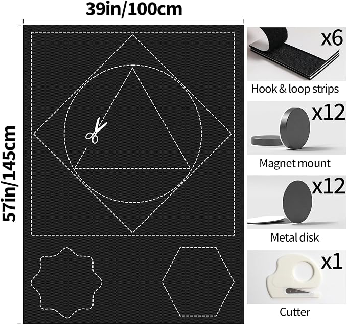 BKSAI 100% Blackout Curtains for Bedroom, Magnetic Portable Blackout Shades for - Image 7