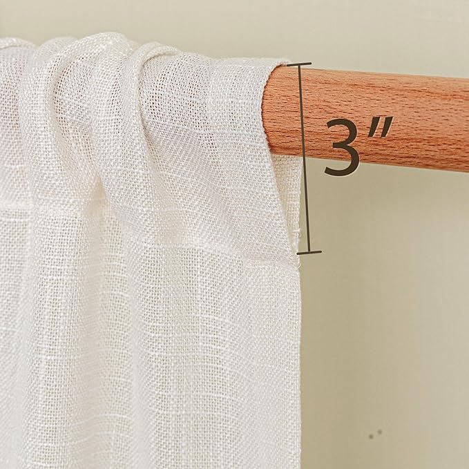 MYSKY HOME Natural French Door Curtains - Image 4