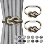 NICEEC 2 Pack Mini Magnetic Curtain Tiebacks Nordic Simple Style Drape Tie by NICEEC