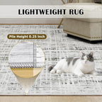 6x9 Area Rugs Washable Rug: Anti-Skid Abstract Modern Living Room Rug Soft Thin - Image 6