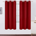 LEMOMO Red Thermal Blackout Curtains/42 x 72 Inch/Set of 2 Panels Room by Lemomo
