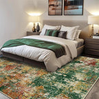 Washable Area Rugs Square 8ft Non-Slip Modern Abstract Soft - Image 6