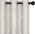 Deconovo Beige Bedroom Curtains, Room Darkening Curtain, Thermal Insulated by Deconovo