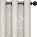Deconovo Beige Bedroom Curtains, Room Darkening Curtain, Thermal Insulated by Deconovo