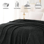 Whale Flotilla Twin Size Fuzzy Fleece Blanket - Image 8