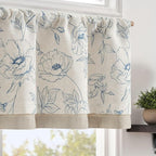 jinchan Linen Floral Valance Curtain by JINCHAN