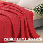 Whale Flotilla King Size Fuzzy Fleece Blanket - Image 5