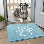 Smiry Dog Door Mat for Muddy Paws, Absorbent Dirt Trapper Non Slip Quick Dry by Smiry