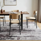 Toneed Abstract Area Rug 6x9 Modern Washable Rug Soft Non Slip Rug Low Pile - Image 4