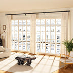 YaFex Curtain Rods 32-170 Inch, Heavy Duty 1 Inch Adjustable Curtain Rod - Image 2