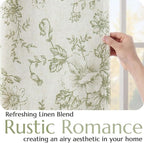 jinchan Blackout Floral Curtains - Image 5