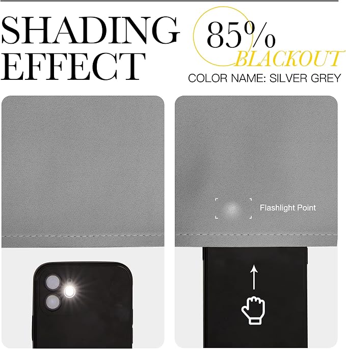 NICETOWN Bedroom Curtains Blackout Drapery Panels, Three Pass Microfiber - Image 8