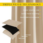 NICETOWN Bedroom Blackout Curtains and Drapes - Image 4
