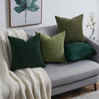Topfinel Couch Throw Pillows Covers 18x18 Inch Set of 4, Olive Emerald Green - Image 5
