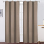 LEMOMO Cappuccino Thermal Blackout Curtains/42 x 95 Inch/Set of 2 Panels Room - Image 2