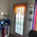 Molaxhome Swag Curtain 51 inch Length Rod Pocket Scalloped Curtain Valance - Image 5