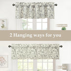 DriftAway Julia Lined Valance Double Layer Thermal Insulated Room Darkening - Image 4