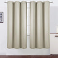 LEMOMO Light Beige Thermal Blackout Curtains/42 x 72 Inch/Set of 2 Panels Room by Lemomo