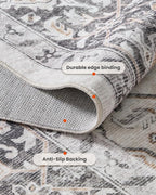 AMADA HOMEFURNISHING 9x12 Washable Area Rug, Low-Profile Large Area Rug - Image 6