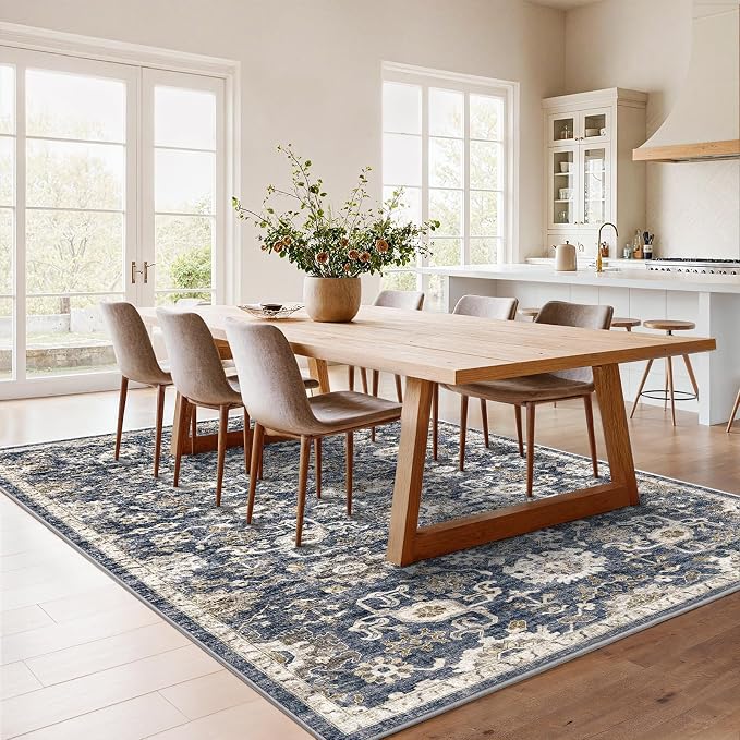 AMADA HOMEFURNISHING 5x7 Area Rugs, Washable Living Room Rug Low-Profile - Image 2