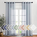 NICETOWN Sheer Curtains Flax Texture by NICETOWN