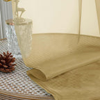 Gold Sheer Curtains 84 Inches Long 2 Panels Set - Image 5
