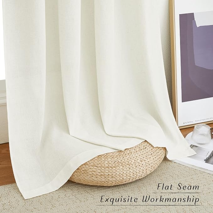 NICETOWN Flax Linen Blend Curtains - Image 7